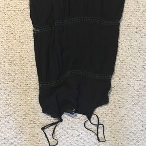 Black spaghetti strap babydoll dress